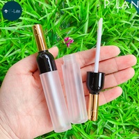 P-Lan Stock Offre Spéciale Bouteille De Vin Creative Vide 6ml Rouge À Lèvres Liquide Emballage Tubes De Brillant À Lèvres Personnalisés Avec Boîte D'emballage