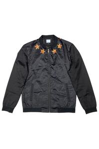 Blouson Bomber Homme Personnalisé en Toile Vintage Noire, Fin, Automne-Hiver, Style Universitaire, Fermeture Éclair, Respirant, Tricoté - Product Image 2