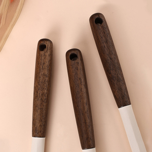 Tốt nhất bán cao chất lượng gỗ xử lý 28 cái chịu nhiệt <span class=keywords><strong>Silicone</strong></span> đồ dùng nhà bếp thiết lập - Product Image 3