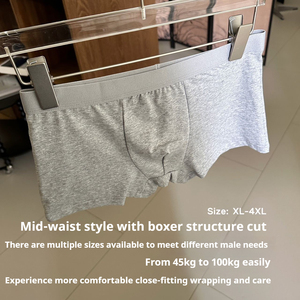 Hochela tische, schnell trocknende Jungen unterwäsche Atmungsaktive Baumwolle Schritt Männlich <span class=keywords><strong>Boy</strong></span> short Höschen Männer Plus Size Nahtlose Boxershorts