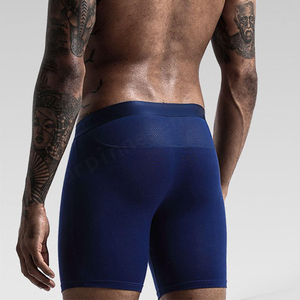 Usine Élastique Confortable Fibre Matériau Respirant Tricoté Hommes Sous-Vêtements Personnalisé Gym Shorts pour Hommes - Product Image 4