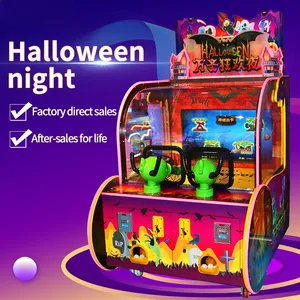 Muntautomaat Halloween Marmeren Schietspelmachine Voor Kinderen Simulatie-Schietmachine Voor Videogames