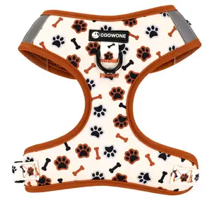 Luxury Neoprene Custom Dog Harness Set Dog Leash Personalized Matching Dog Collar And Leash Poop Bag Holder Dispenser