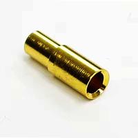 Broche de contact PCB mâle usinée en laiton, queue à souder personnalisée OEM JIATEL