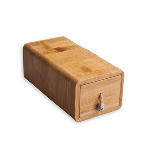 Bamboo Jewelry Box <b>Drawer</b> Storage Wooden Organizer Modern Simple Style 1-3L Capacity For Jewelry Decorative Ornaments - Product Image 5