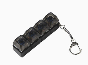 En İyi Kalite 4 Tuşlu Mekanik Klavye Anahtarı Anahtarlık Tuş Başlığı Test Cihazı Anahtarları LED Işık ve Stres Giderici Fidget Anahtarlık ile - Product Image 6