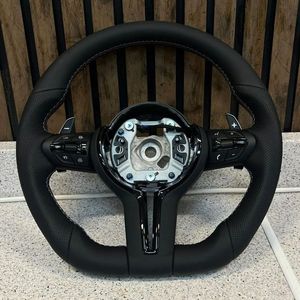 Volant en cuir classique en forme de D en stock pour <span class=keywords><strong>BMW</strong></span> Série F F30 F10 E60 <span class=keywords><strong>320i</strong></span> E90 E46 E92 F32 F20 F36 F22 M340i 330i 540i - Product Image 3