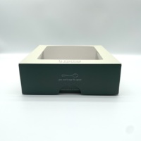 Noël imprimé personnalisé 4 pouces vert crème beigecake carton 12 12 12 mini boîtes de gâteau au fromage pour l'emballage de gâteaux
