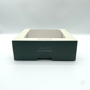 Tùy chỉnh in giáng sinh 4inch màu xanh lá cây kem beigecake tông 12 12 12 Mini Cheesecake hộp cho bánh đóng gói - Product Image 6