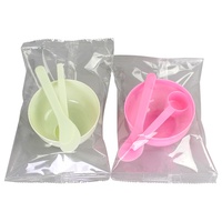 Ensemble d'outils de beauté en trois pièces : 3 bols à masque (petits), 5g applicateur de masque, 10ml cuillère doseuse, emballage individuel