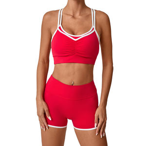 Yoke Athletic Outfits Sports Bra High <strong>Impacts</strong> Womens <strong>Shorts</strong> Top High Quality Activewear Women Sports Crop Tops for Women - Product Image 1