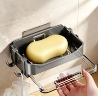 Porte-savon mural pour salle de bain sans accumulation d'eau, nouveau porte-savon pour rangement et drainage domestique