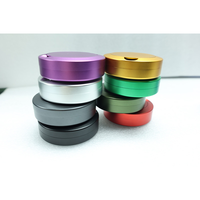 Boîte à snus portable à 3 couches en aluminium et acier inoxydable usiné CNC avec pochettes de caféine