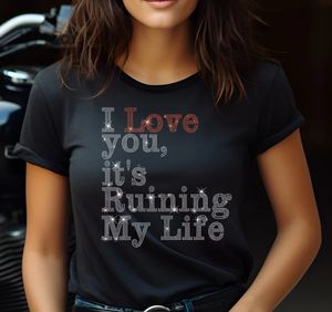 Fantastique Premium Qualité Usine En Gros <span class=keywords><strong>Strass</strong></span> Lettre et Mots Noir <span class=keywords><strong>T</strong></span>-<span class=keywords><strong>shirt</strong></span> Sur Mesure - Product Image 1