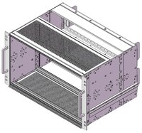 RDEKONO 6U 235MM EuropacPRO 19 "Subrack Kit pour fond de panier 19" 3U 6U CPCI Subrack 175mm/235mm/295mm/355mm Schroff Rittal Polyrack