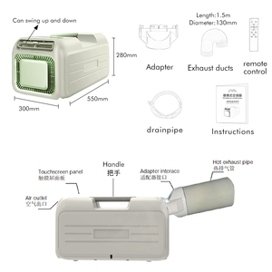 Climatiseur portable de dernière génération, installation gratuite, avec un débit d'air puissant, climatisation mobile pour plusieurs scénarios, portable - Product Image 4