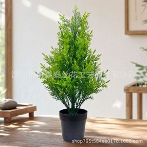 Sapin de Noël artificiel Imitation Sentai 30cm-100cm, plante en pot en plastique pour décorations de fêtes - Product Image 2