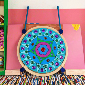 Blocs de construction arc-en-ciel, puzzle diamant transparent <span class=keywords><strong>Mandala</strong></span>, blocs de reconnaissance des couleurs, <span class=keywords><strong>jeu</strong></span> d'assemblage intelligent pour stimuler le cerveau - Product Image 1