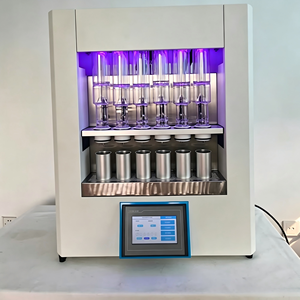 <span class=keywords><strong>Extracteur</strong></span> Soxhlet automatique pour tests alimentaires et de fourrages, analyseur de graisse à 6 lots avec condenseur refroidi par <span class=keywords><strong>air</strong></span> et canaux en PTFE - Product Image 3