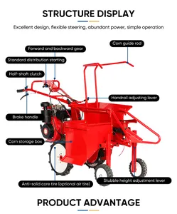 Latest Design Reasonable Price Mini Hand Push Self-Propelled Corn Harvester With High Speed And High Efficiency