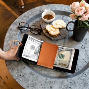 For Men's Slim <b>RFID</b> <b>Blocking</b> <b>Wallet</b> Zipper Closure Leather Short Nylon Lining Money Clip Receipt Holder Travel Presenter - Product Image 6