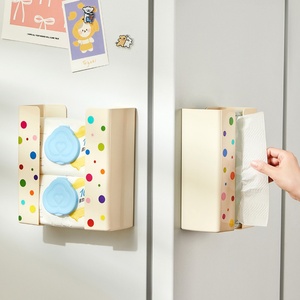 Creative Napkin Box Toilet Storage Magnetic Tissue Storage Wall Hanging <b>Paper</b> Box <b>Kitchen</b> Storage Box Upside Down Living Room - Product Image 6
