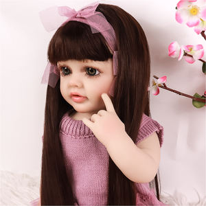 Gerçekçi silikon tam vücut el yapımı gerçekçi yeniden doğmuş yürümeye başlayan bebekler yaş için 3 + kız gerçekçi su geçirmez banyo bebek bebek - Product Image 5