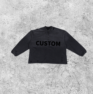 Sweat-shirts en molleton à manches longues et fermeture éclair, en coton vintage, vente chaude du fabricant, design de logo personnalisé, pour hommes, lavés - Product Image 4