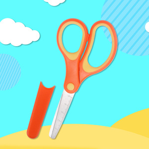 <b>Left</b> <b>Handed</b> Stainless Steel <b>Scissors</b> Small Round Tip For Children Student Craft Art Use - Product Image 2