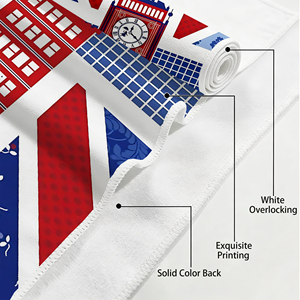 Serviette de plage Big Ben britannique, <span class=keywords><strong>Londres</strong></span>, Royaume-Uni, personnalisée, séchage rapide, en microfibre, pour salle de bain, accessoires de bain, salle de sport, hôtel, serviettes de douche - Product Image 3