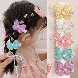 BELLEWORLD Cloud ขนตารูปดาวสำหรับเด็กผู้หญิง,โบว์ติดผมรูปสตรอเบอร์รี่ดอกไม้สีชมพูดีไซน์แบบกระต่าย - Product Image 6