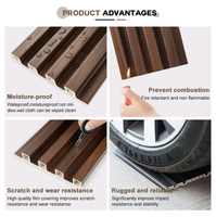 Componentes Decorativos Interiores de WPC Acanalado Personalizados, Paneles de Pared de Madera Impermeables de Primera Calidad para Opciones de Revestimiento de Paredes Premium