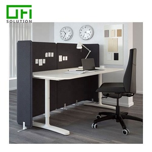 Soundproof Polyester Modern Design Acoustic Office Partition Freestanding Room Dividers Movable Privacy Screen - Product Image 3