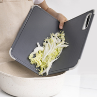Tabla de cortar plegable a prueba de cortes para cortar verduras, frutas, carne y otros alimentos