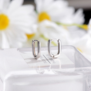 Kỷ Niệm Món Quà Đính Hôn Đảng Bạc Tuyên Bố Vàng Hoop Earrings New Arrivales Hợp Đồng Bán Buôn Hợp Đồng Bông Tai - Product Image 6