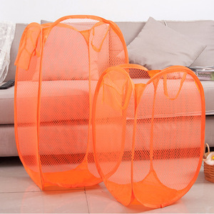 Cesto per Bucato Pieghevole in Rete, Portatile, Grande Capacità, per Uso Domestico - Product Image 1