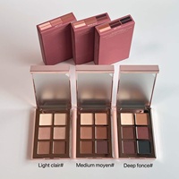 Palette de fards à paupières artistiques Luxe Dimension Master, 6 teintes, palette de fards à paupières mats, maquillage de haute qualité, longue tenue