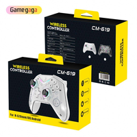 Control Inalámbrico para Juegos Gamegaga CM-619, Joystick con Efecto Hall RGB, Doble Vibración para NS, IOS, Android, Gamepad para Teléfono Móvil