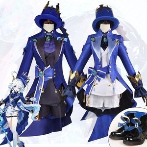 Disfraz de Cosplay de Furina de Fontaine - <span class=keywords><strong>Genshin</strong></span> Impact Focalors Fontaine Hydro Archon Ousia Alignment Outfit Conjunto Completo - Product Image 1
