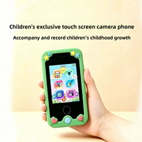Lindo Teléfono Celular Electrónico para Niños, Juguete para Niños Pequeños, Teléfono Inteligente con Almacenamiento Interno, Regalos de Cumpleaños para Niños de 3 a 12 Años