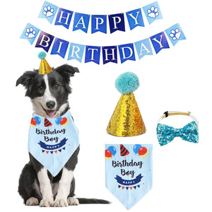 Corbatín para <span class=keywords><strong>Perro</strong></span> o Gato, Gorro de Cumpleaños para Bebé, Decoración para Fiestas, Estilo Británico, Accesorios para Mascotas - Product Image 6