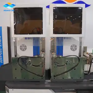 HJN4A-500 * 4400 Voll automatische Präzisions-Doppelkopf-Gehrung ssäge CNC-Aluminium-Profils ch neids äge maschine/Zweikopf säge