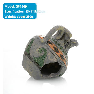 Adornos decorativos de resina para acuarios y accesorios agua hierba peces y camarones resto cueva escondite para criaturas acuáticas - Product Image 5