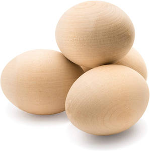 Оптовая продажа, деревянные пасхальные яйца, цветная картина «сделай сам», пасхальный реквизит, праздничный декор, незаконченные яйца, ручная роспись, деревянные игрушки для детей - Product Image 5