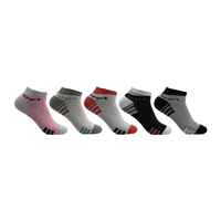 Meilleure vente femmes rose coton décontracté cheville chaussettes respirant mince tricoté conception lettre motif confortable été hiver