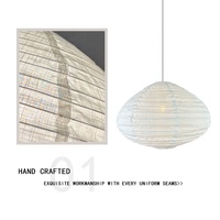 Abat-jour pliable en papier moderne, écologique, fait main et personnalisé pour une utilisation en intérieur, luminaires de plafond pour salon
