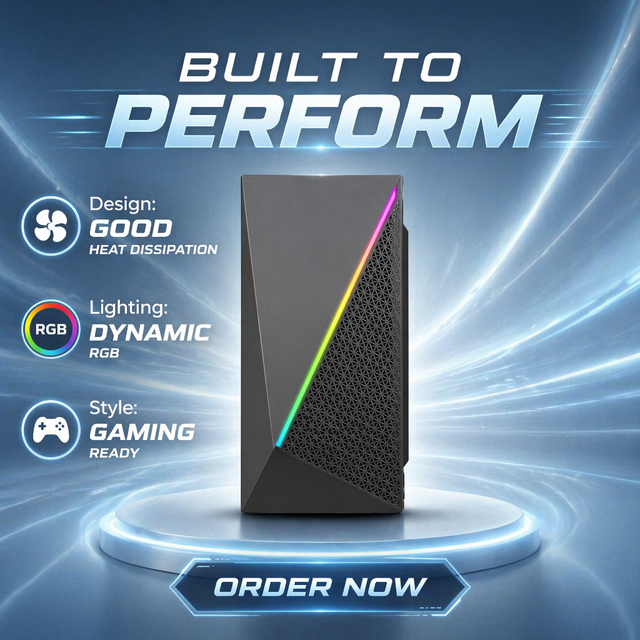 Dunao Hot Mid Tower MicroATX Computer Gaming Case for Mini PC
