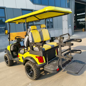 Voiturette de golf 2 places, batterie lithium 48V, autonomie 100 km, avec pare-soleil, phares LED, haut-parleurs, certifiée CE, voiturette de golf 4 places - Product Image 5