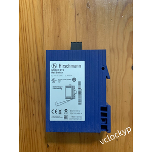 Hirschmann Ethernet <b>Switch</b> SPIDER 8TX Rail <b>Switch</b> 943376001 943 376-001 <b>Used</b> - Product Image 3