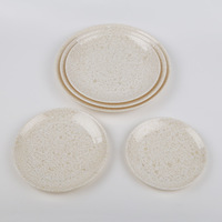Assiette jetable en mélamine imitation porcelaine Jade Classic, pour fête, buffet, restaurant de fondue, snack, restauration rapide, usage commercial